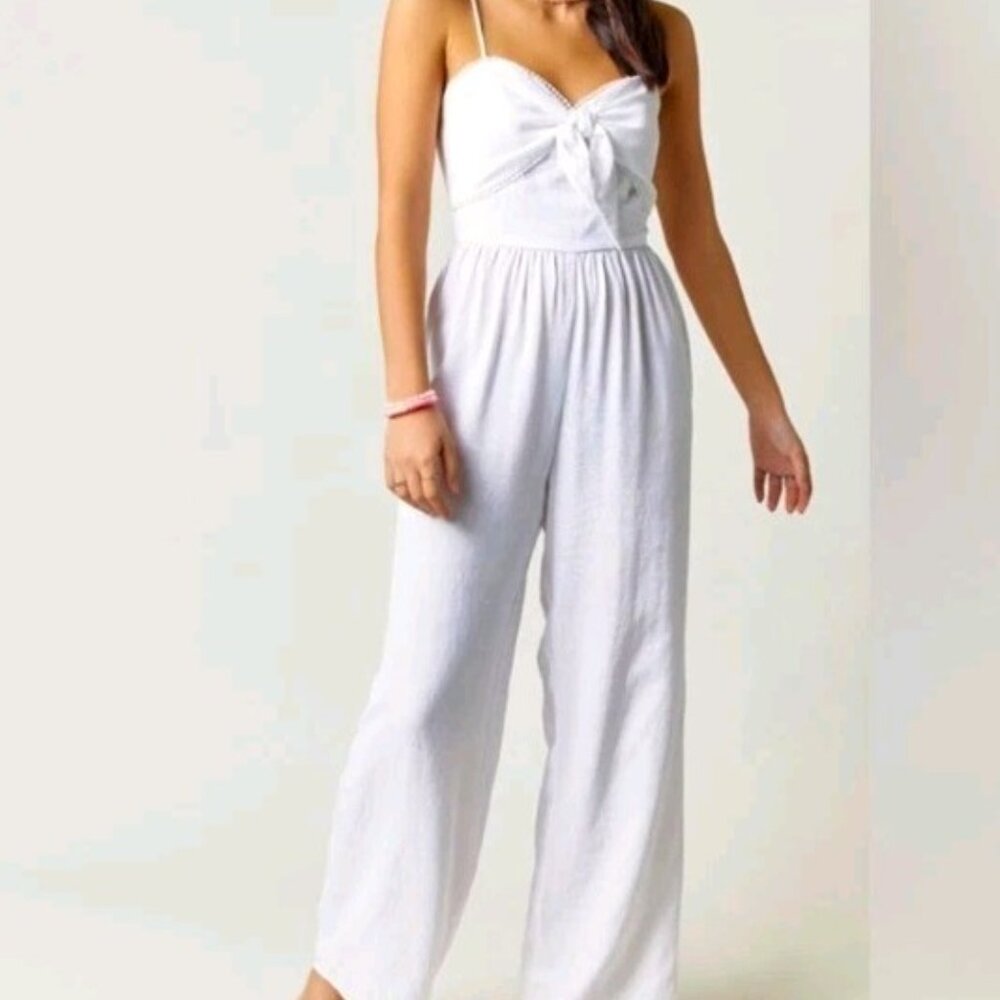 White jumpsuit - Audrey Parks + Francesca